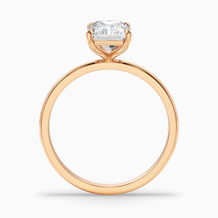 Sasha 2 Carat Radiant Cut Solitaire Lab Grown Diamond Ring in 14k Yellow Gold