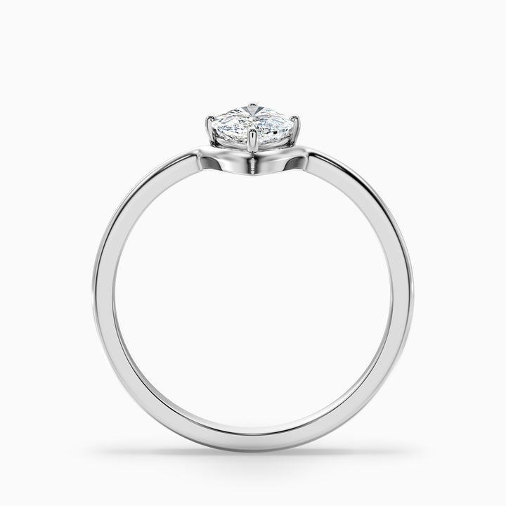 Celia 2 Carat Marquise Cut Solitaire Designer Lab Grown Diamond Ring in 10k Yellow Gold