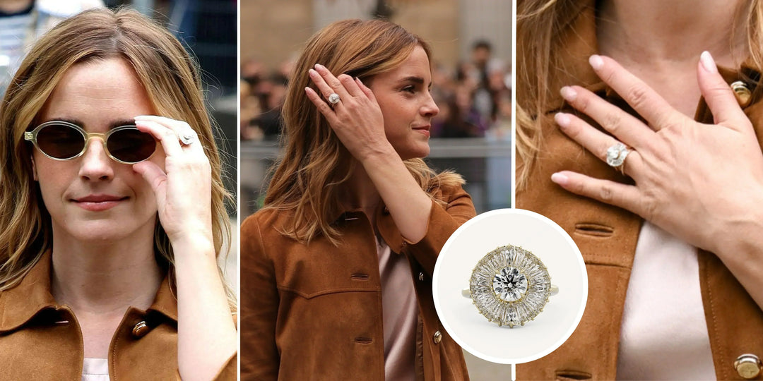 How to Shop the Emma Watson Engagement Ring Look Using Lab Grown Diamonds