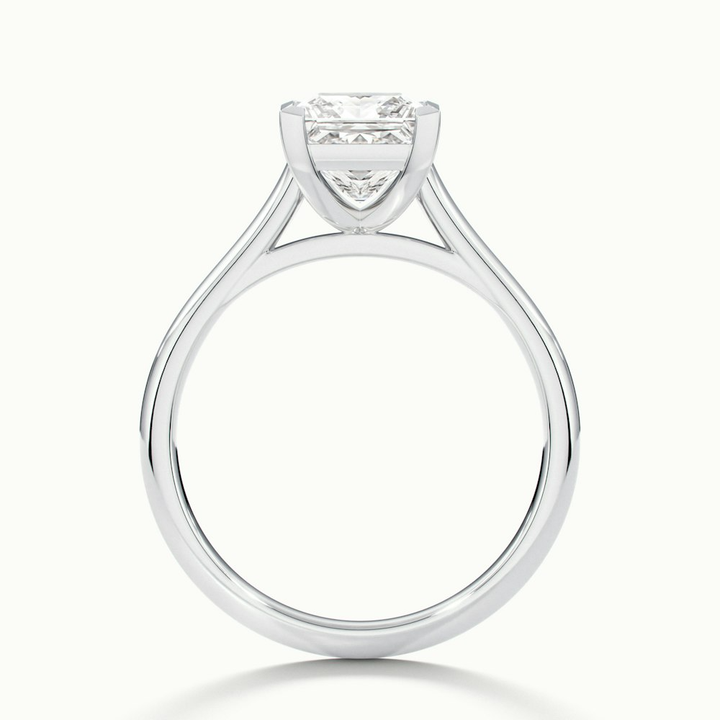 Frey 2 Carat Princess Cut Solitaire Lab Grown Diamond Ring in 10k White Gold