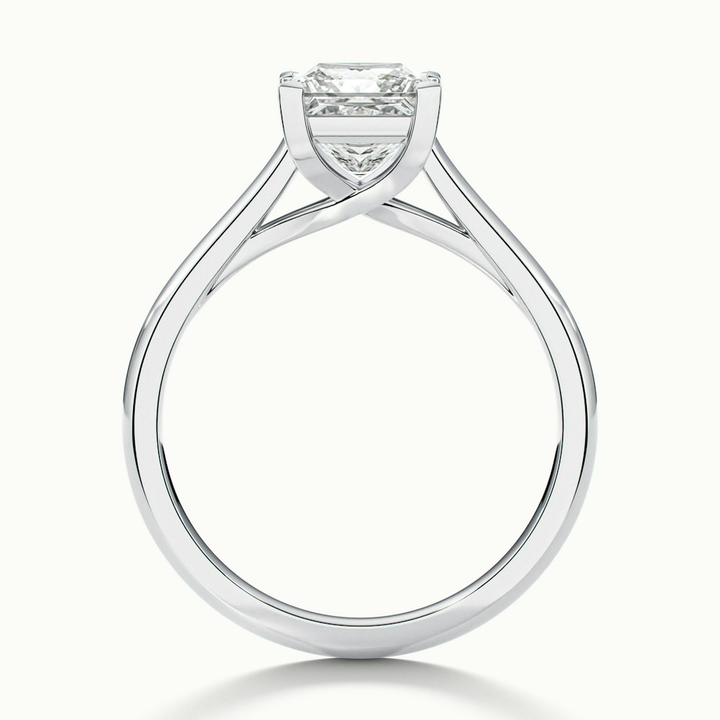 Kai 2 Carat Princess Cut Solitaire Moissanite Engagement Ring in 10k White Gold