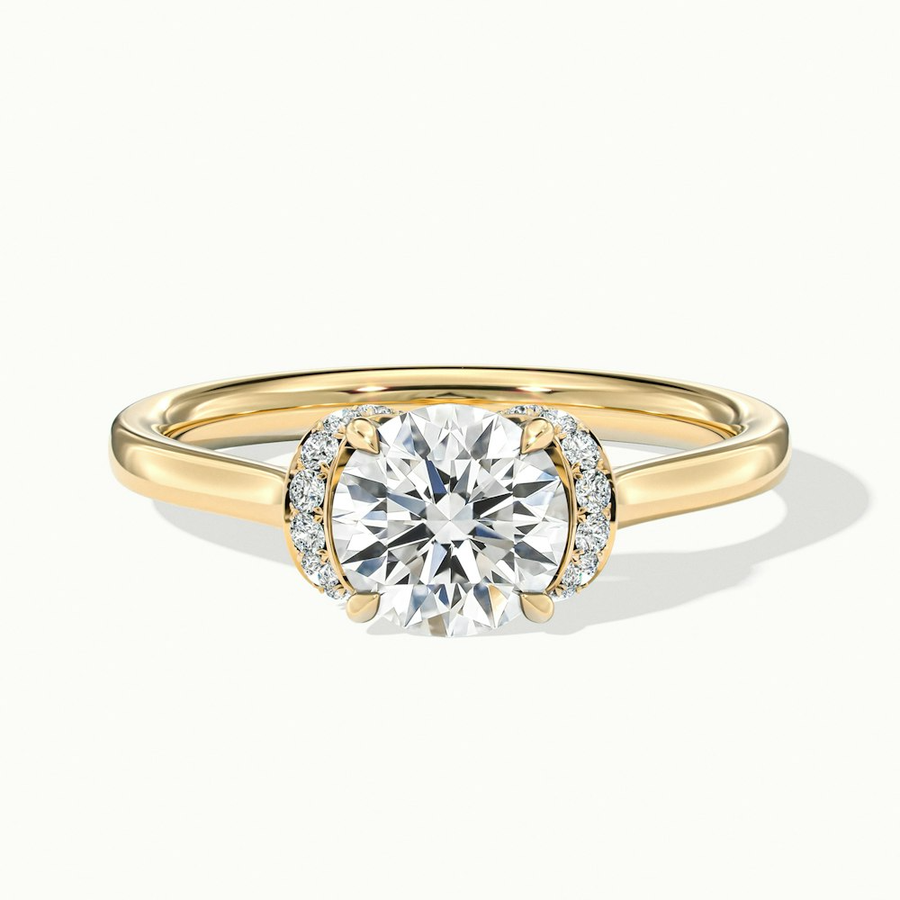 1 Carat Round Solitaire GarlandMoissanite Diamond Ring