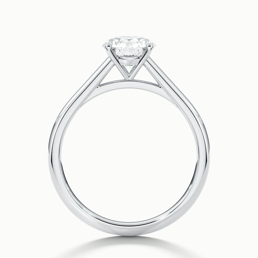 Nia 1.5 Carat Round Cut Solitaire Moissanite Engagement Ring in 10k White Gold