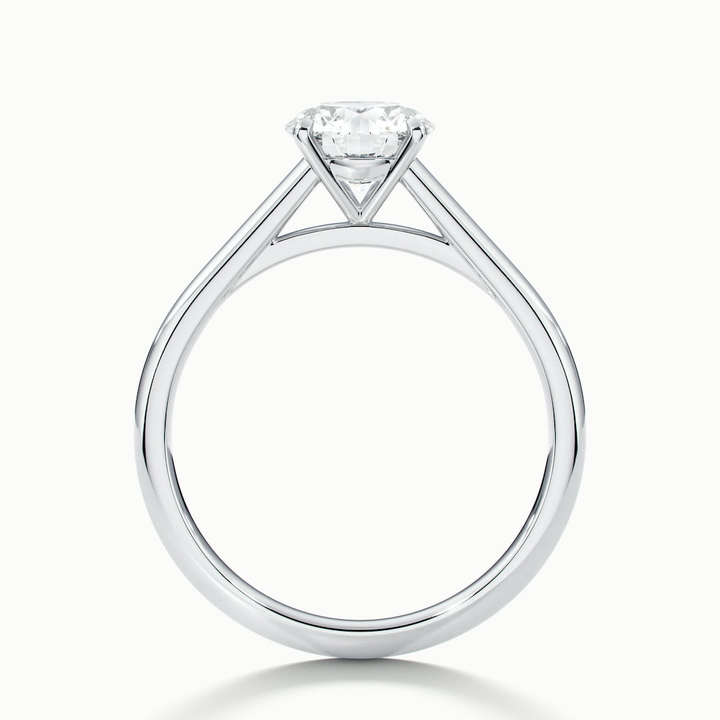 Nia 1.5 Carat Round Cut Solitaire Moissanite Engagement Ring in 10k White Gold