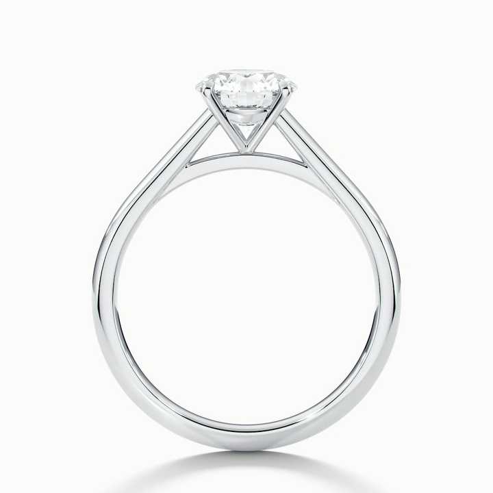 Anika 2 Carat Round Cut Solitaire Lab Grown Diamond Ring in 10k White Gold