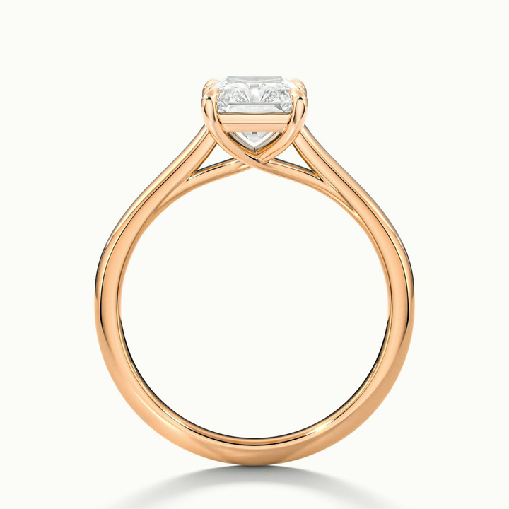 Daisy 5 Carat Radiant Cut Solitaire Lab Grown Diamond Ring in 10k Rose Gold