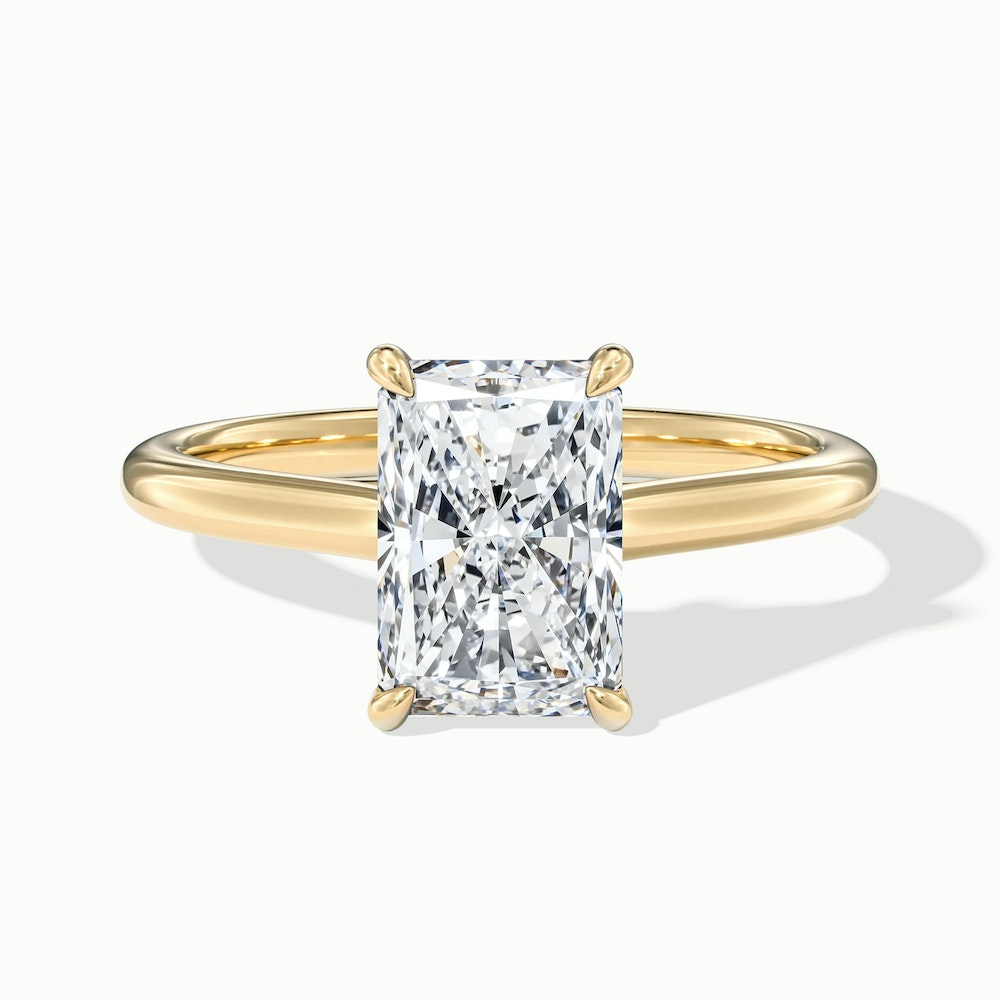 1 Carat Radiant Cut SolitaireLab Grown Diamond Ring