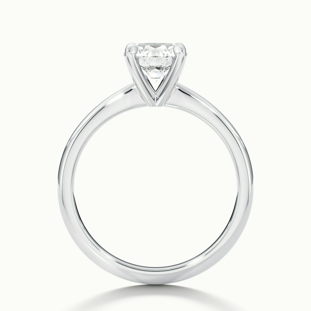 Diana 2 Carat Round Solitaire Lab Grown Diamond Ring in 10k White Gold