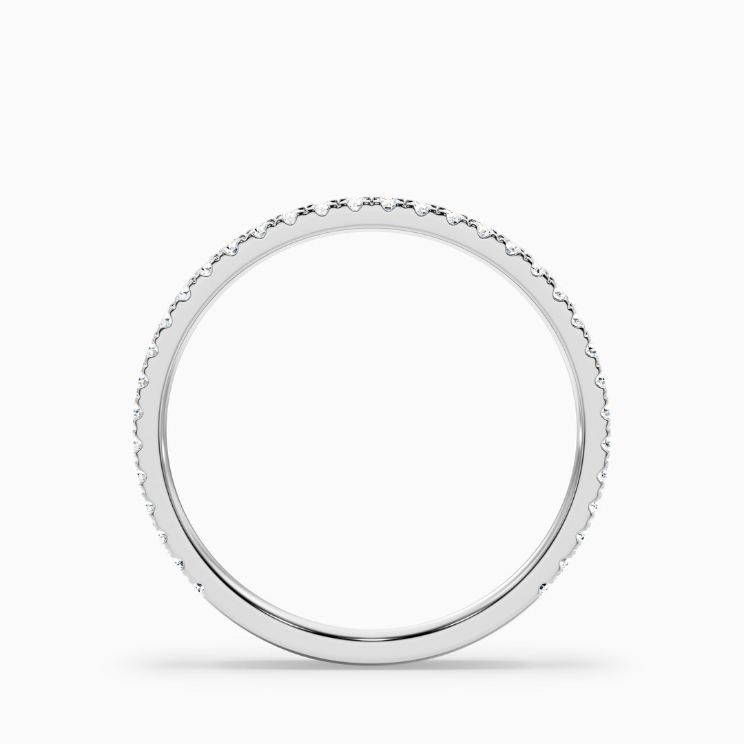Livia Round Cut Lab Grown Diamond Three Quarter Eternity Wedding Band