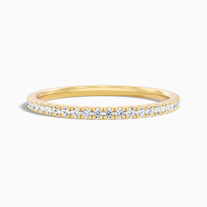 Livia Round Cut Lab Grown Diamond Three Quarter Eternity Wedding Band