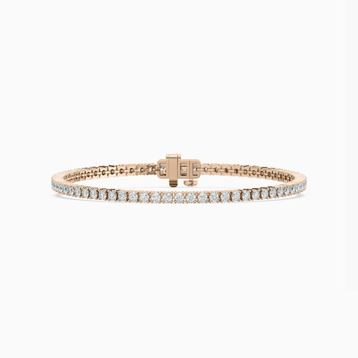 Haley Modern Round Cut Lab Diamond Tennis Bracelet
