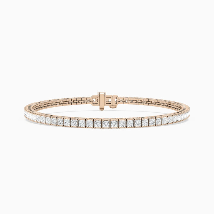 Breezy Princess Cut Lab Grown Diamond Tennis Bracelet