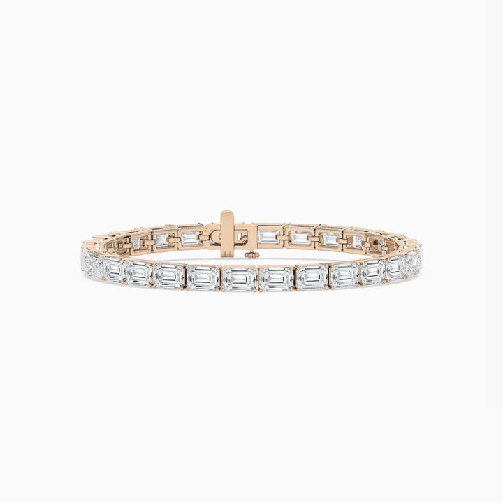 Tanya Emerald Cut Lab Grown Diamond Tennis Bracelet