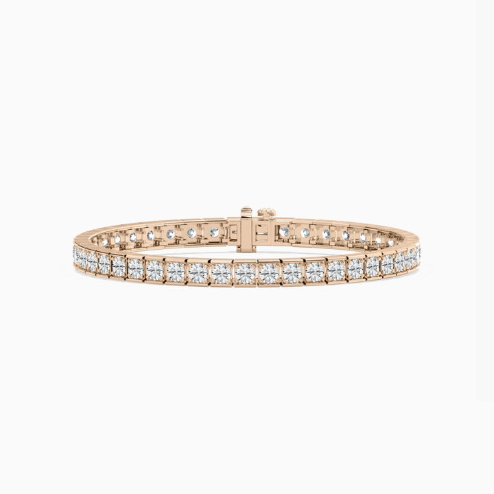 Clara Round Cut Lab Grown Diamond Gleaming Grid Bracelet