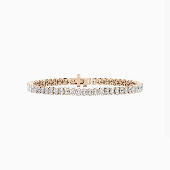 Carla Oval Cut Lab Grown Diamond Tennis Bracelet