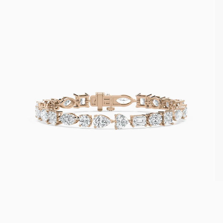 Becky Multi Shaped Lab Grown Diamond Tennis Bracelet