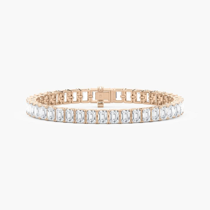 Sasha 22 Carat Emerald Cut Lab Grown Diamonds Tennis Bracelet