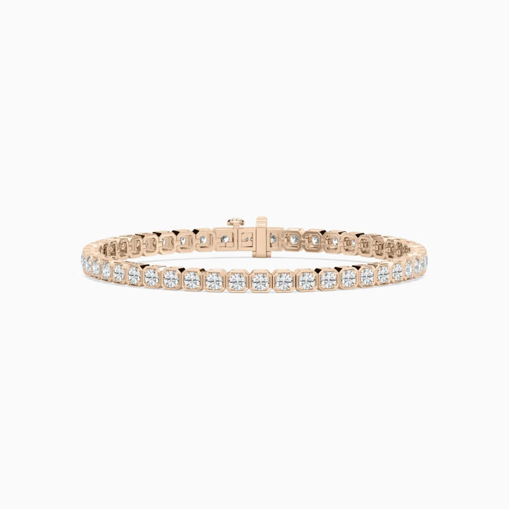 Angie Round Cut Lab Grown Diamond Tennis Bracelet