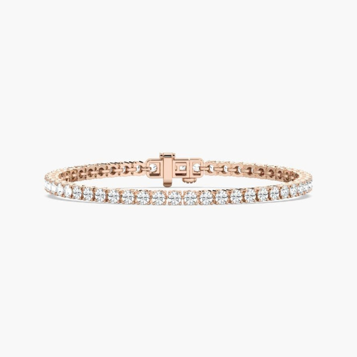 Reina Round Lab Grown Diamond Dazzling Tennis Bracelet