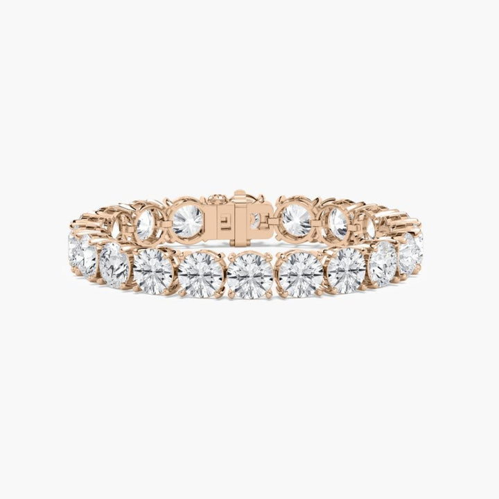 Cielo 40 Carat Round Cut Lab Grown Diamonds Tennis Bracelet