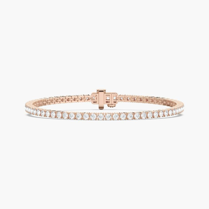 Nancy Round Cut Lab Grown Diamond Tennis Bracelet