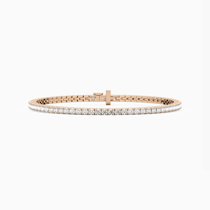 Callie Round Cut Lab Grown Diamond Tennis Bracelet