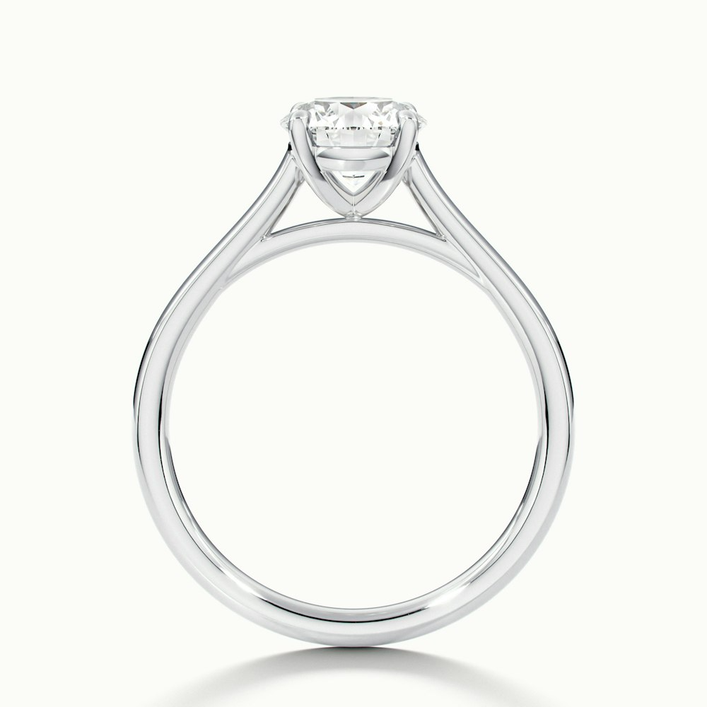 Anaya 1.5 Carat Round Cut Solitaire Moissanite Diamond Ring in 10k White Gold