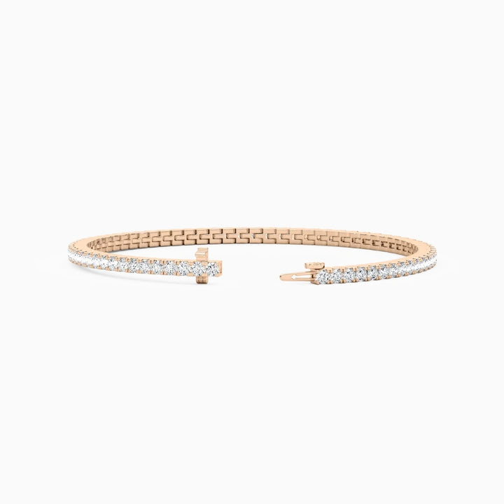 Callie Round Cut Lab Grown Diamond Tennis Bracelet