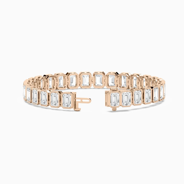 Aniya 29 Carat Emerald Cut Lab Grown Diamonds Tennis Bracelet
