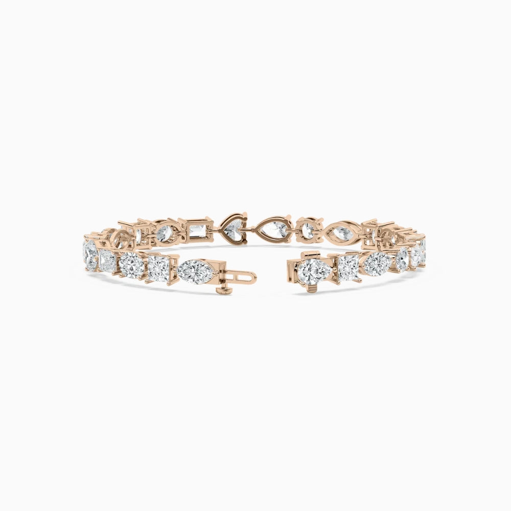 Becky Multi Shaped Lab Grown Diamond Tennis Bracelet