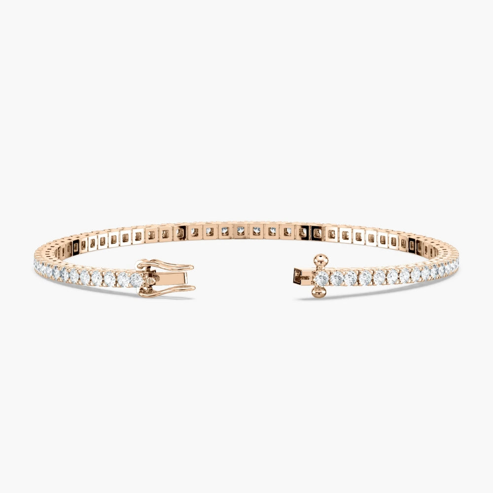 Riley Round Cut Lab Grown Diamond Tennis Bracelet