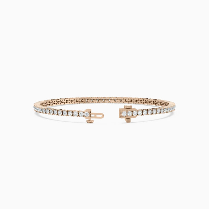 Haley Modern Round Cut Lab Diamond Tennis Bracelet