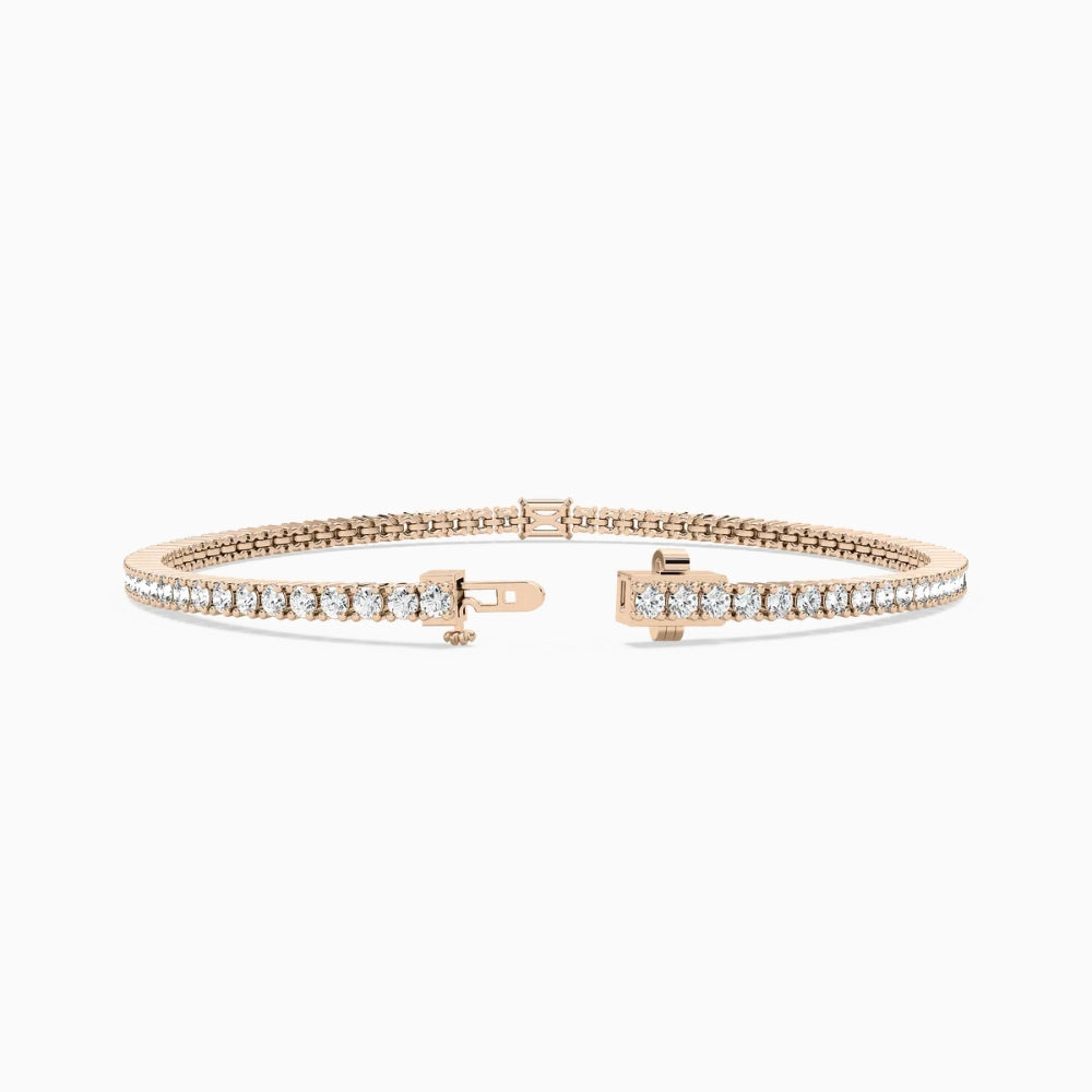 Erika Round And Emerald Lab Grown Diamond Shimmer Tennis Bracelet