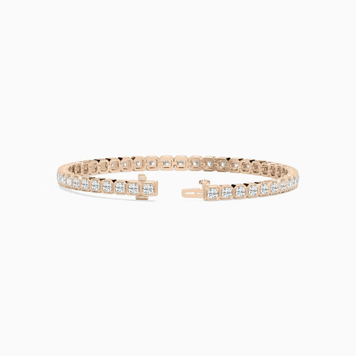 Angie Round Cut Lab Grown Diamond Tennis Bracelet