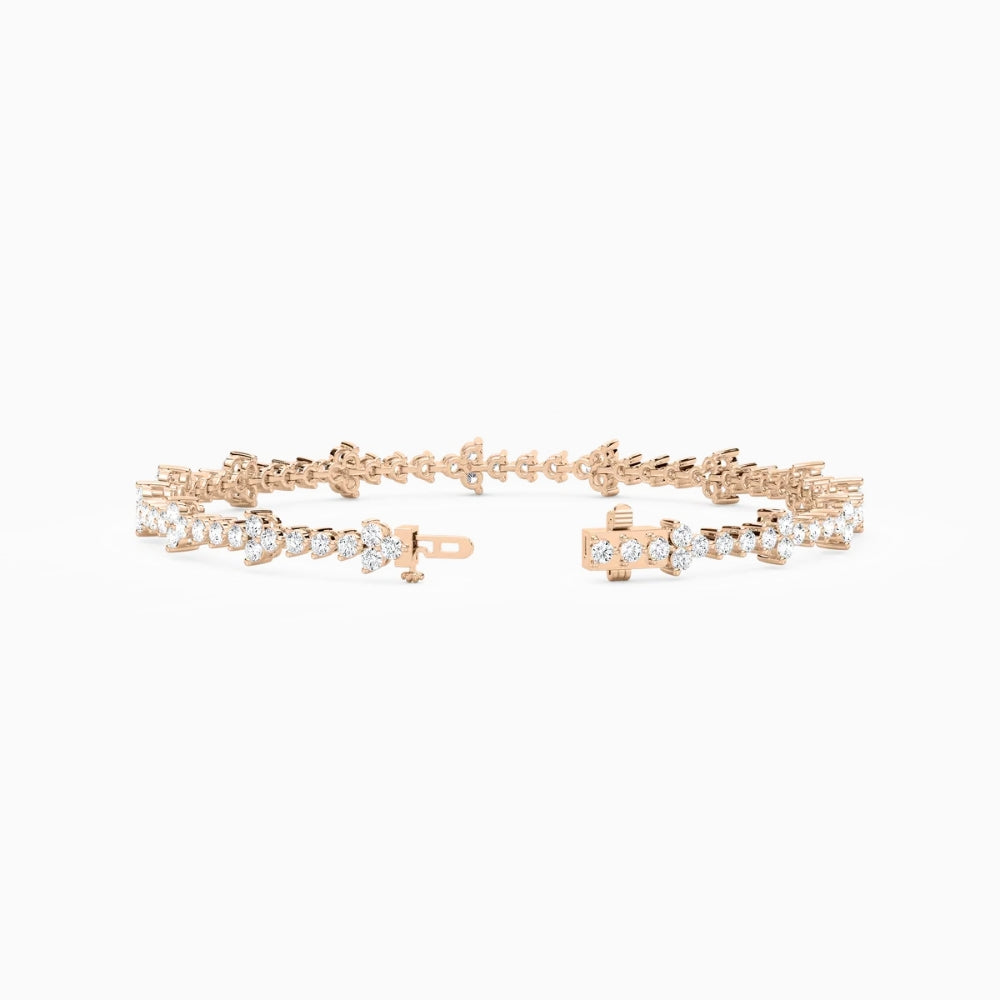 Fiona Classic Round Lab Grown Diamond Tennis Bracelet