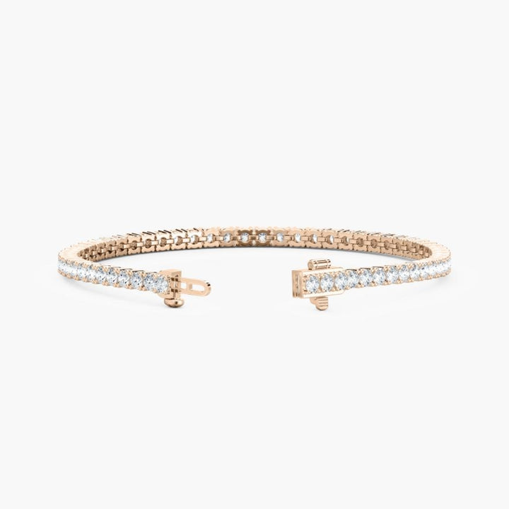 Quinn Round Cut Lab Grown Diamond Tennis Bracelet