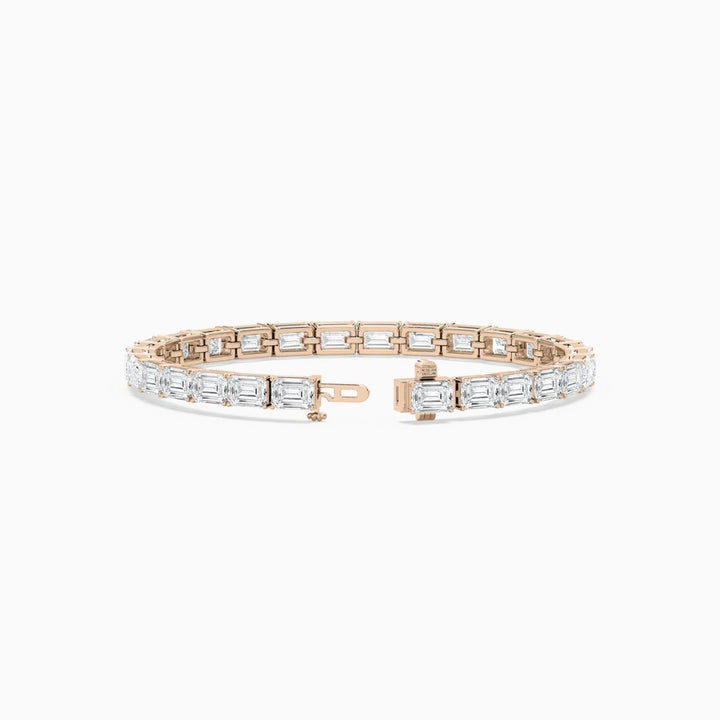 Tanya Emerald Cut Lab Grown Diamond Tennis Bracelet