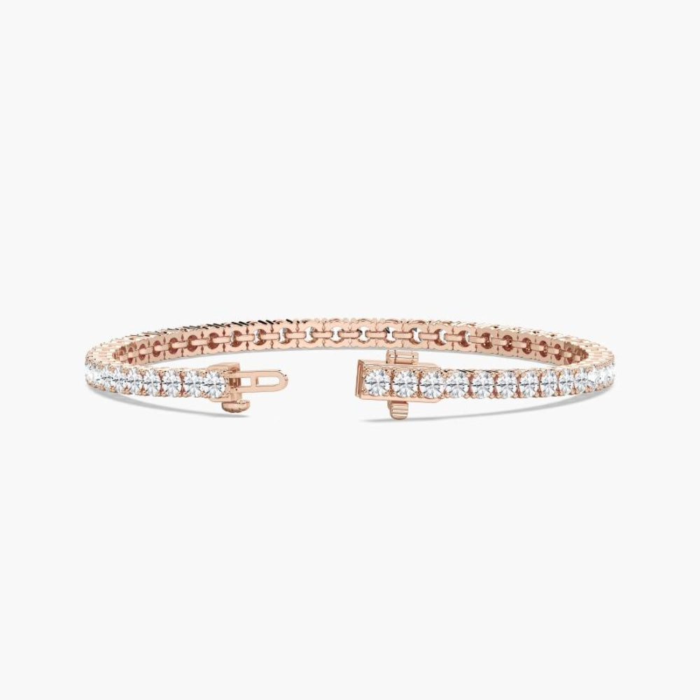 Reina Round Lab Grown Diamond Dazzling Tennis Bracelet