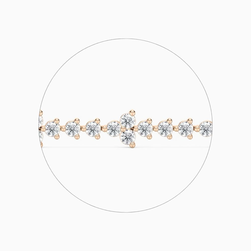 Fiona Classic Round Lab Grown Diamond Tennis Bracelet