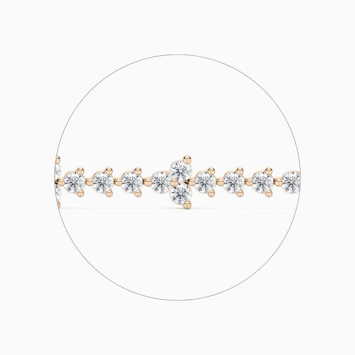 Fiona Classic Round Lab Grown Diamond Tennis Bracelet