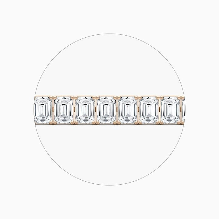 Sasha 22 Carat Emerald Cut Lab Grown Diamonds Tennis Bracelet