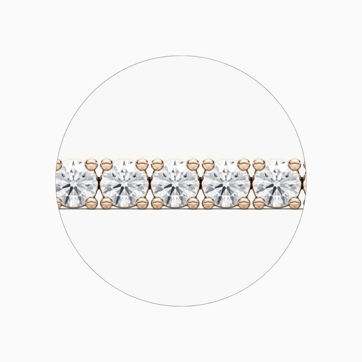 Quinn Round Cut Lab Grown Diamond Tennis Bracelet