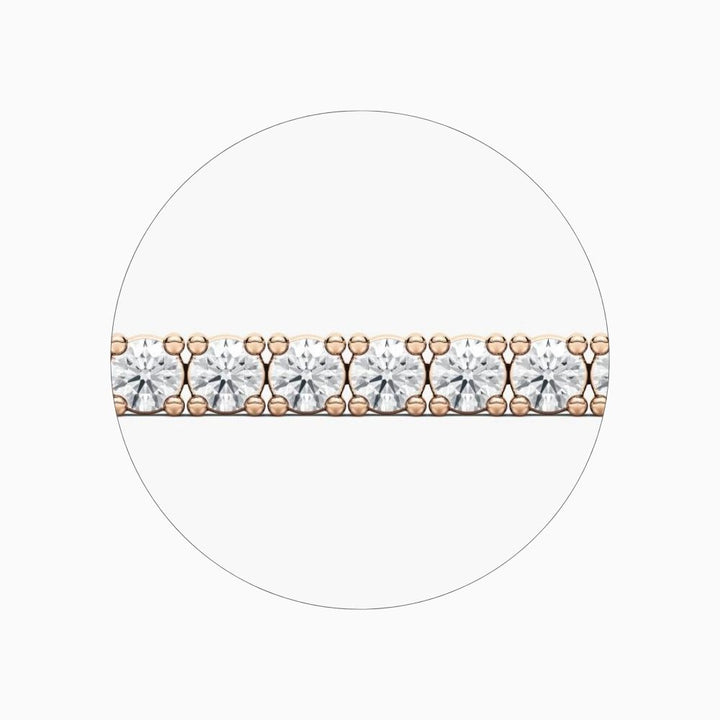 Maria Round Cut Lab Grown Diamond Sleek Tennis Bracelet