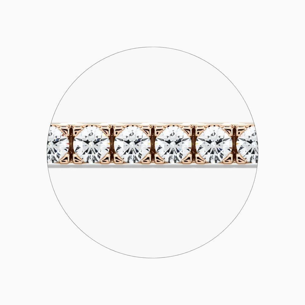 Riley Round Cut Lab Grown Diamond Tennis Bracelet