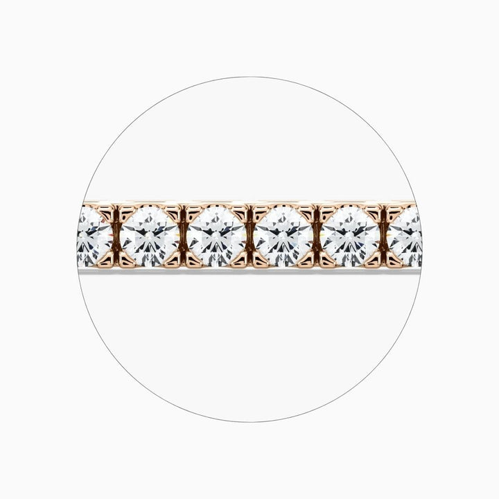 Riley Round Cut Lab Grown Diamond Tennis Bracelet