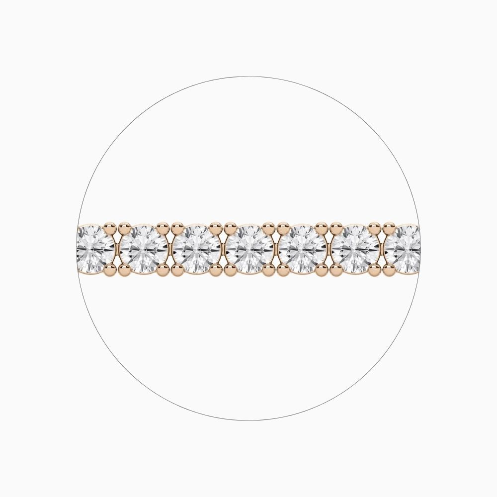 Haley Modern Round Cut Lab Diamond Tennis Bracelet