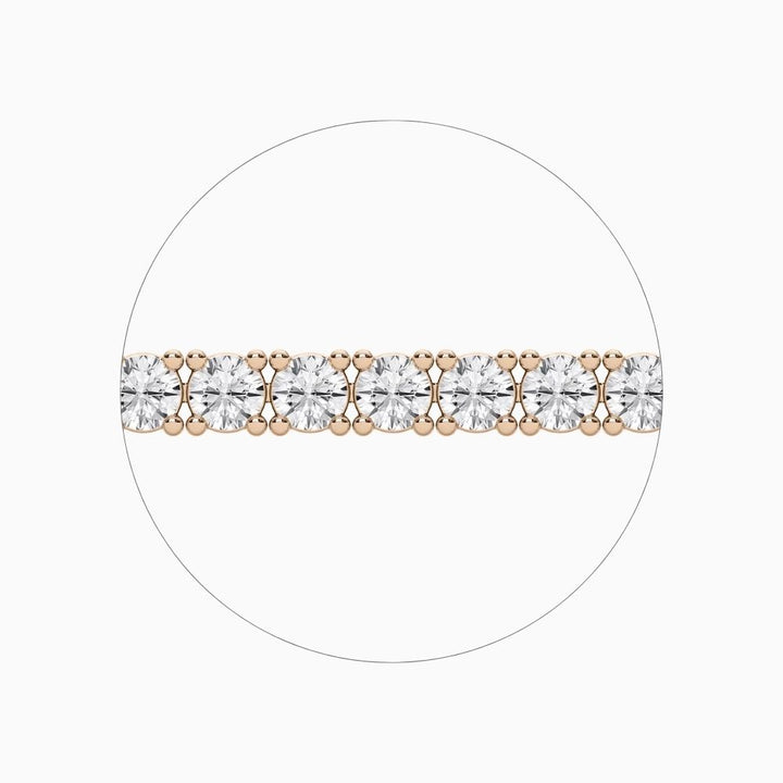 Haley Modern Round Cut Lab Diamond Tennis Bracelet