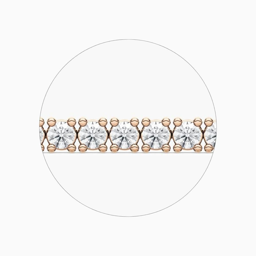 Laura Round Lab Grown Diamond Tennis Bracelet