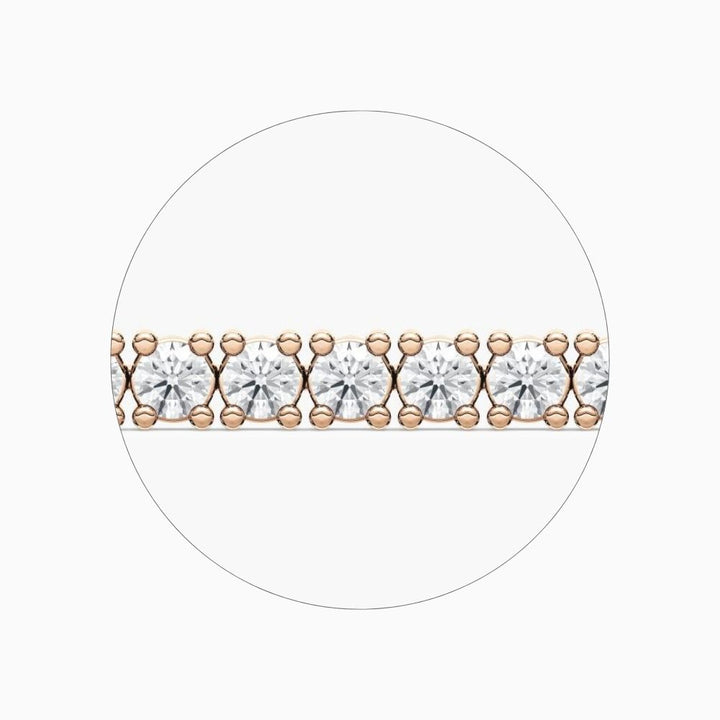 Laura Round Lab Grown Diamond Tennis Bracelet