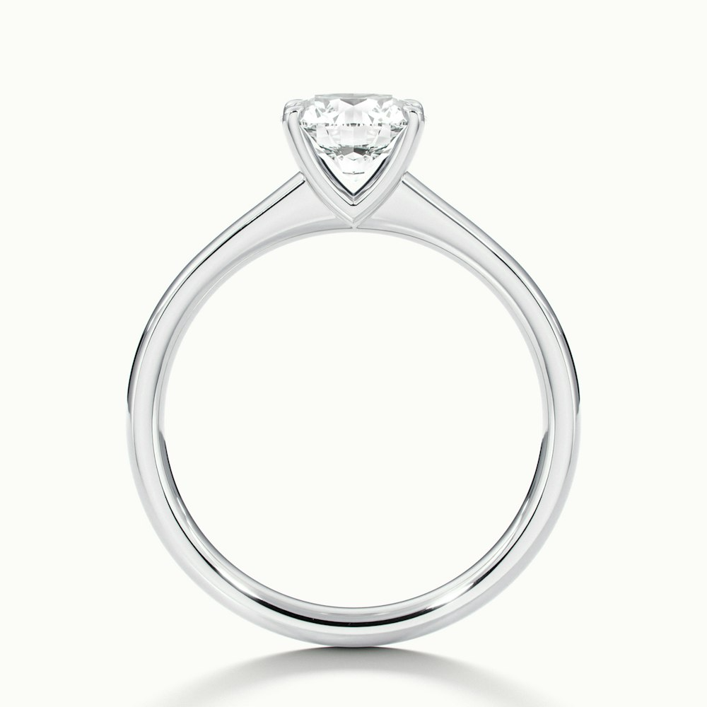 Ada 2 Carat Round Solitaire Lab Grown Engagement Ring in 10k White Gold